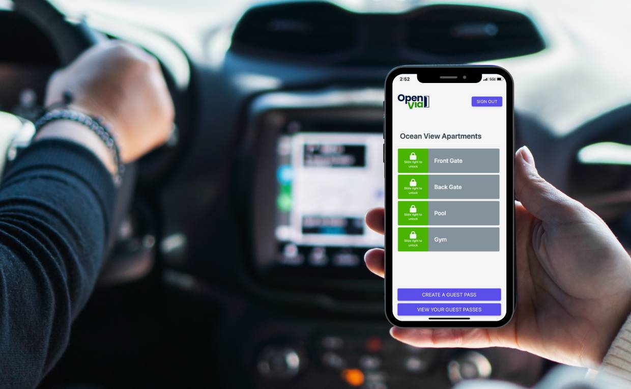 OpenVia provides smartphone entry access for residents and tenants