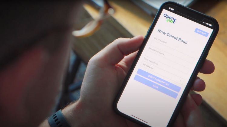 OpenVia users can share guest passes to friends and family